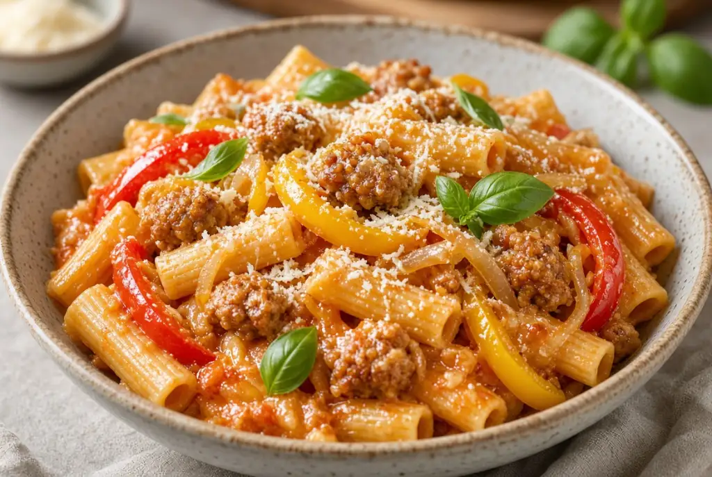 Pasta ret med salciccia